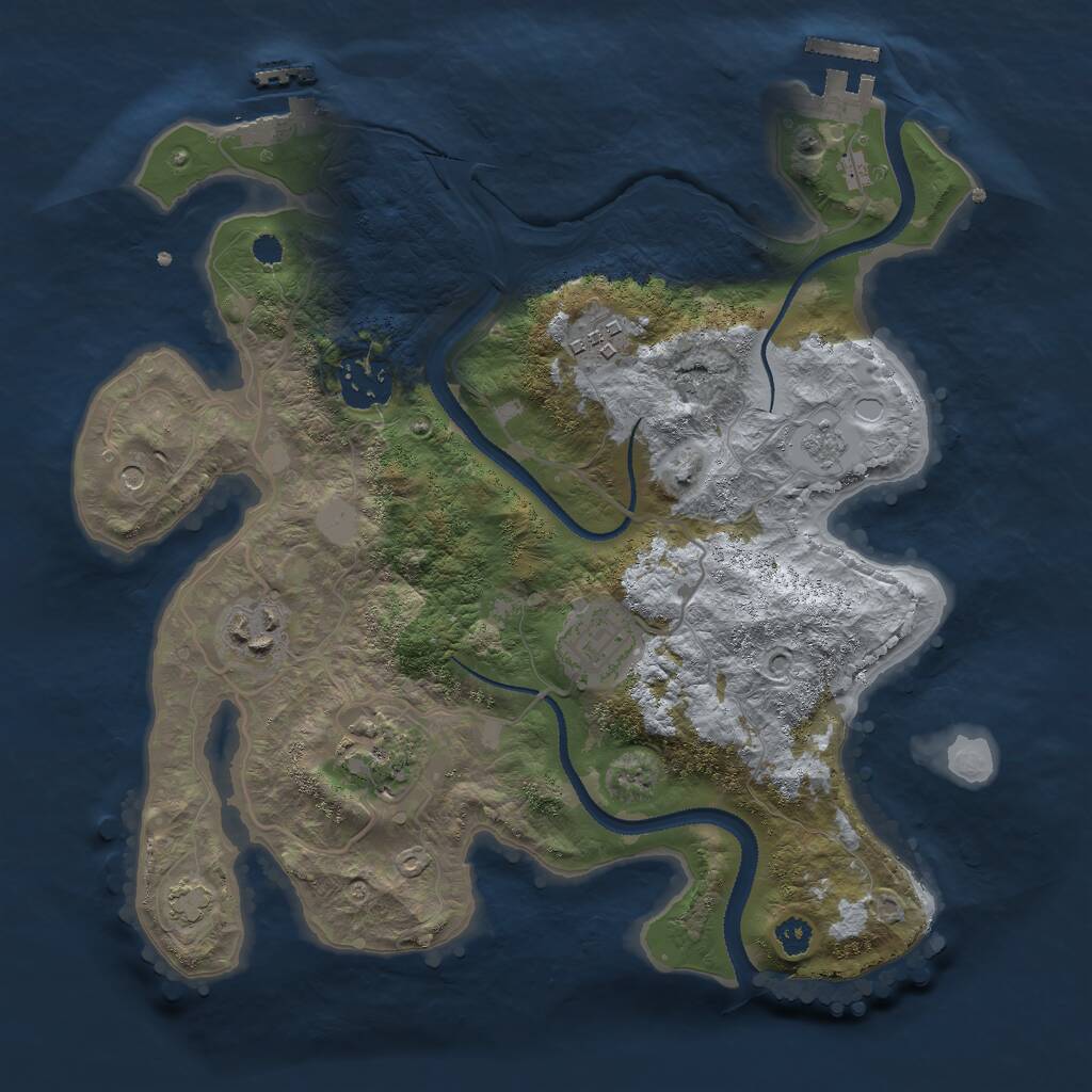 Rust Map: Procedural Map, Size: 3000, Seed: 1730058098, 11 Monuments