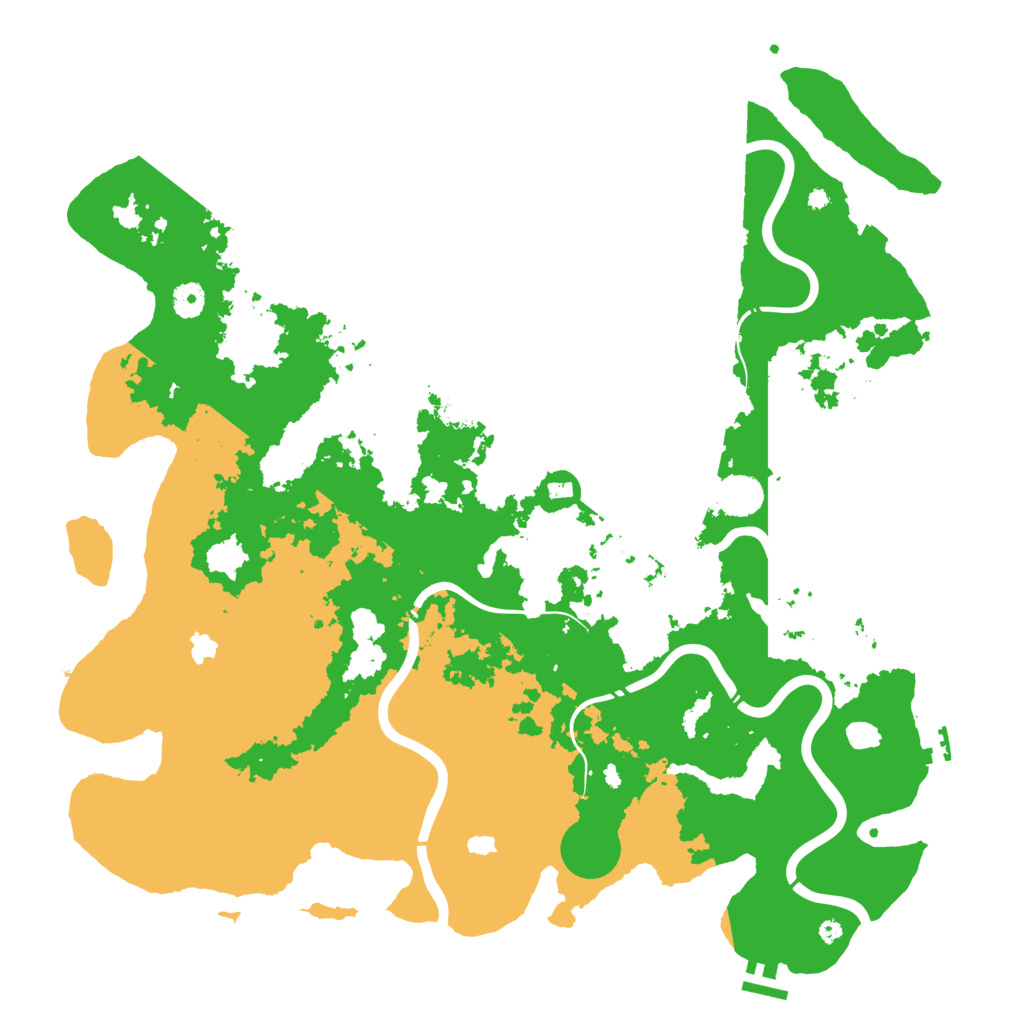 Biome Rust Map: Procedural Map, Size: 4500, Seed: 2093244252