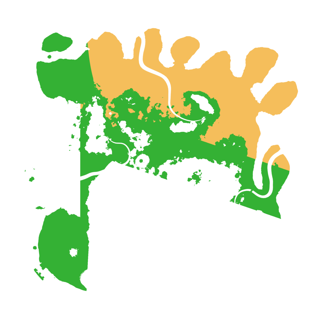 Biome Rust Map: Procedural Map, Size: 3500, Seed: 557254393