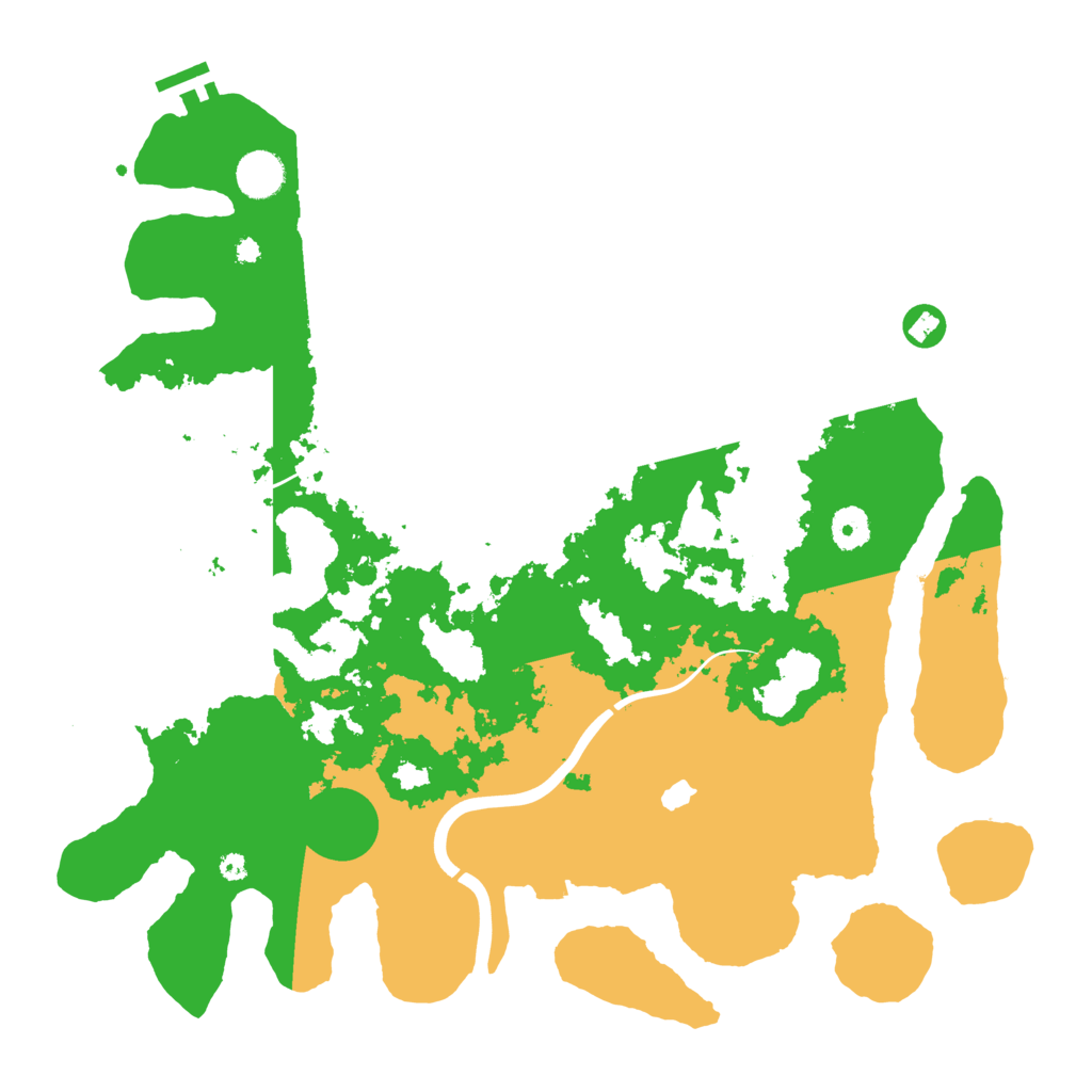 Biome Rust Map: Procedural Map, Size: 4000, Seed: 768557250