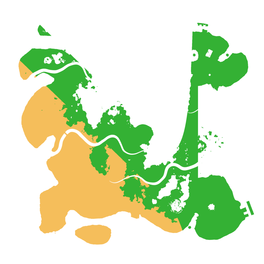 Biome Rust Map: Procedural Map, Size: 3700, Seed: 657663029