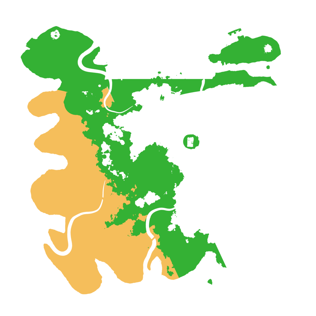 Biome Rust Map: Procedural Map, Size: 3500, Seed: 20238