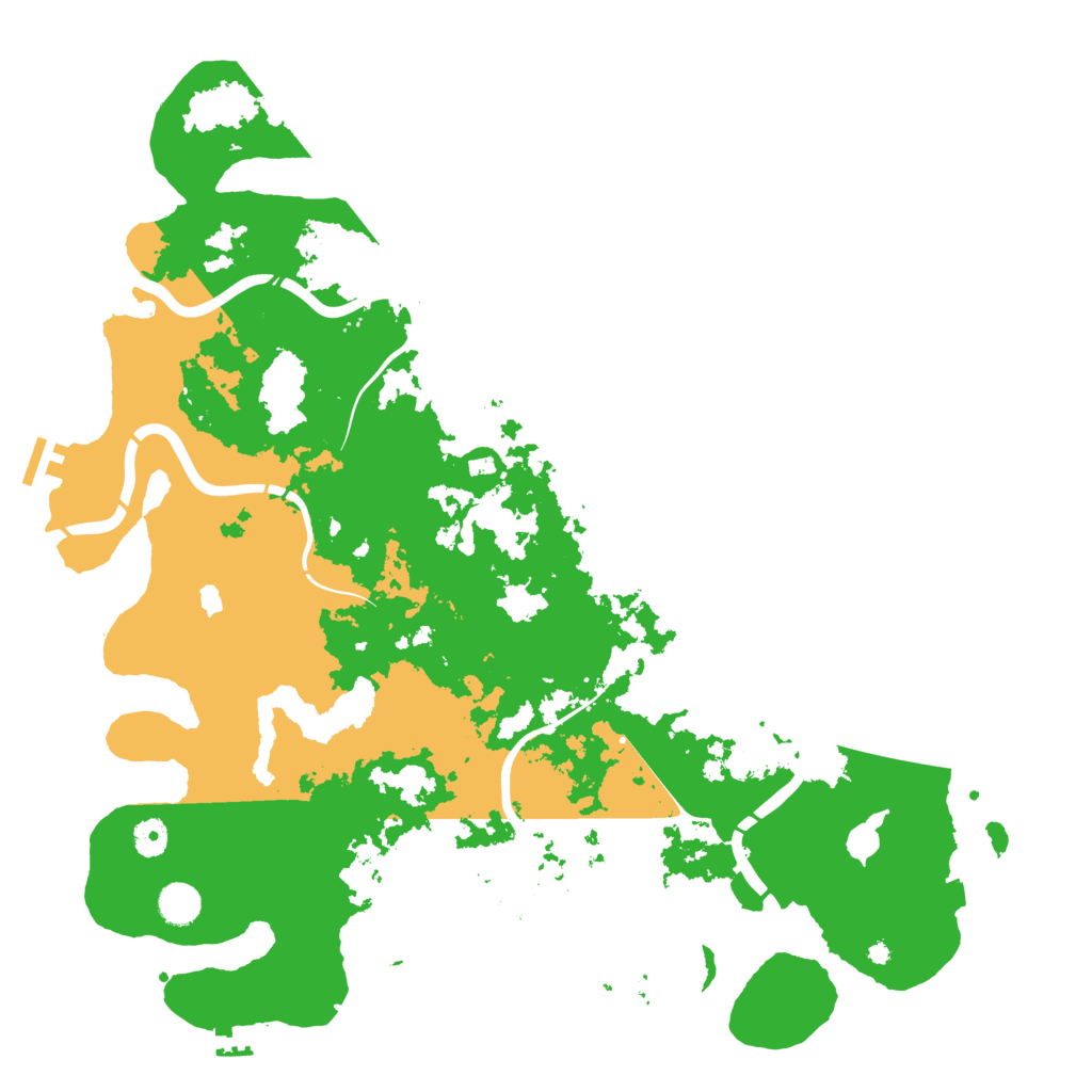 Biome Rust Map: Procedural Map, Size: 4500, Seed: 155720127