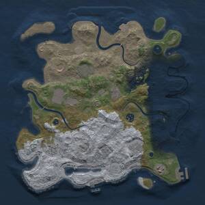 Thumbnail Rust Map: Procedural Map, Size: 3650, Seed: 1922317340, 15 Monuments