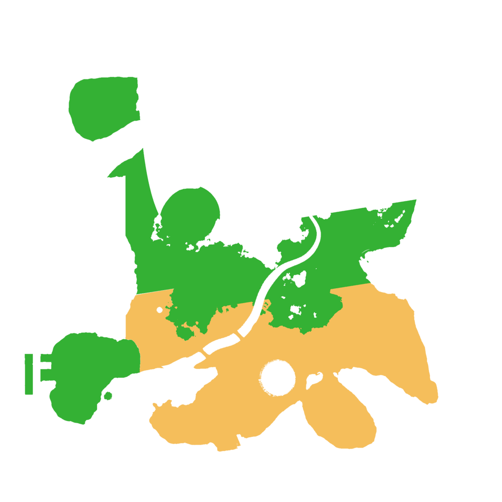 Biome Rust Map: Procedural Map, Size: 2500, Seed: 1924214424
