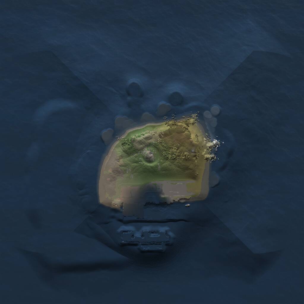 Rust Map: Procedural Map, Size: 1000, Seed: 414159, 2 Monuments