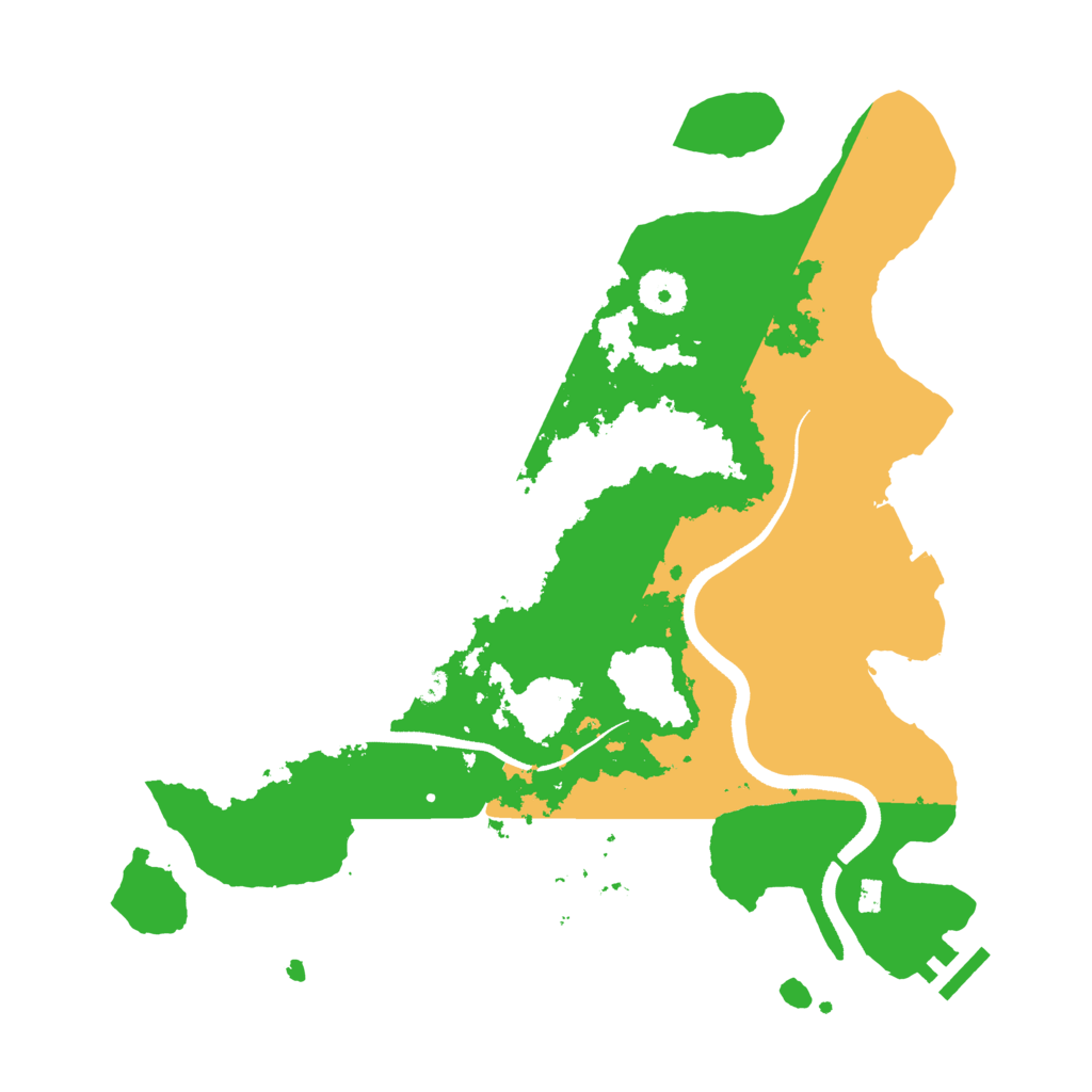 Biome Rust Map: Procedural Map, Size: 3500, Seed: 452325