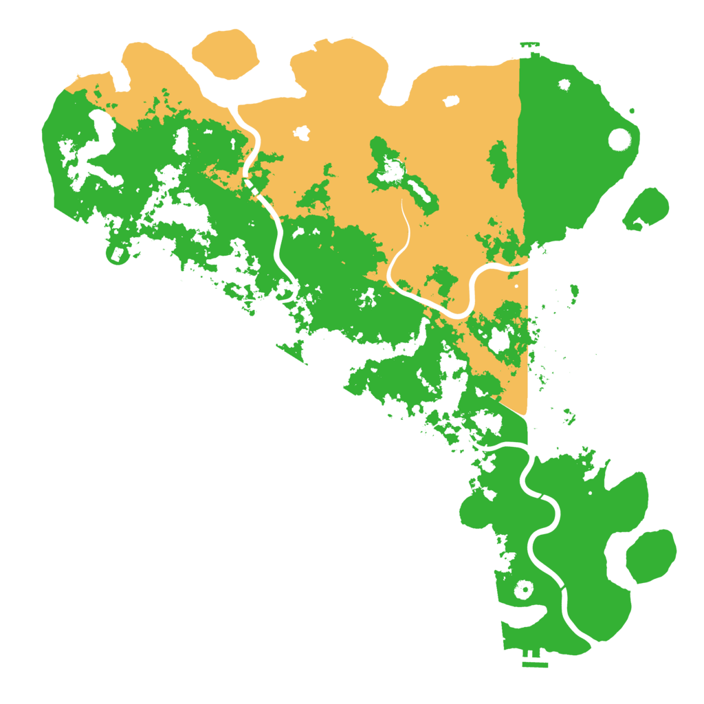 Biome Rust Map: Procedural Map, Size: 5500, Seed: 999999