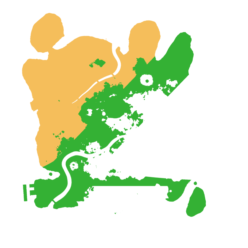 Biome Rust Map: Procedural Map, Size: 3000, Seed: 99801
