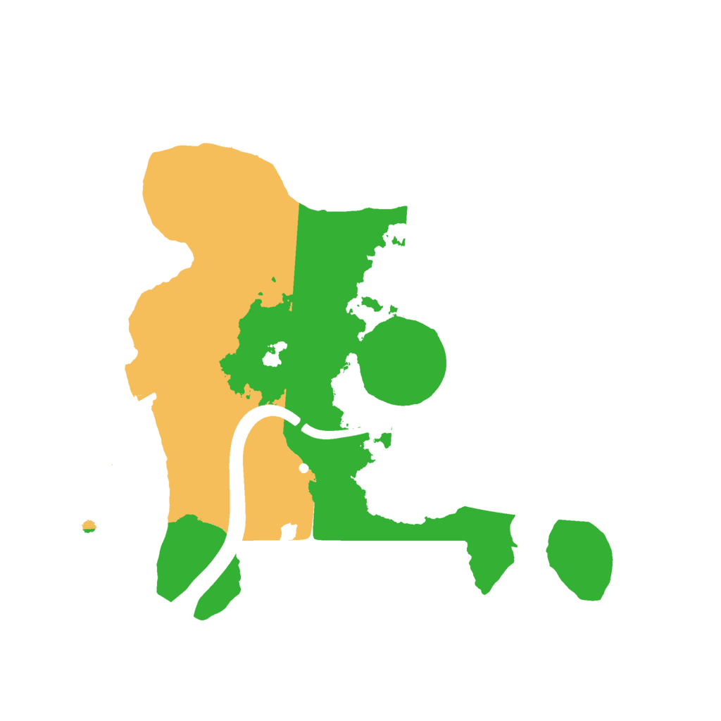 Biome Rust Map: Procedural Map, Size: 2200, Seed: 435708906