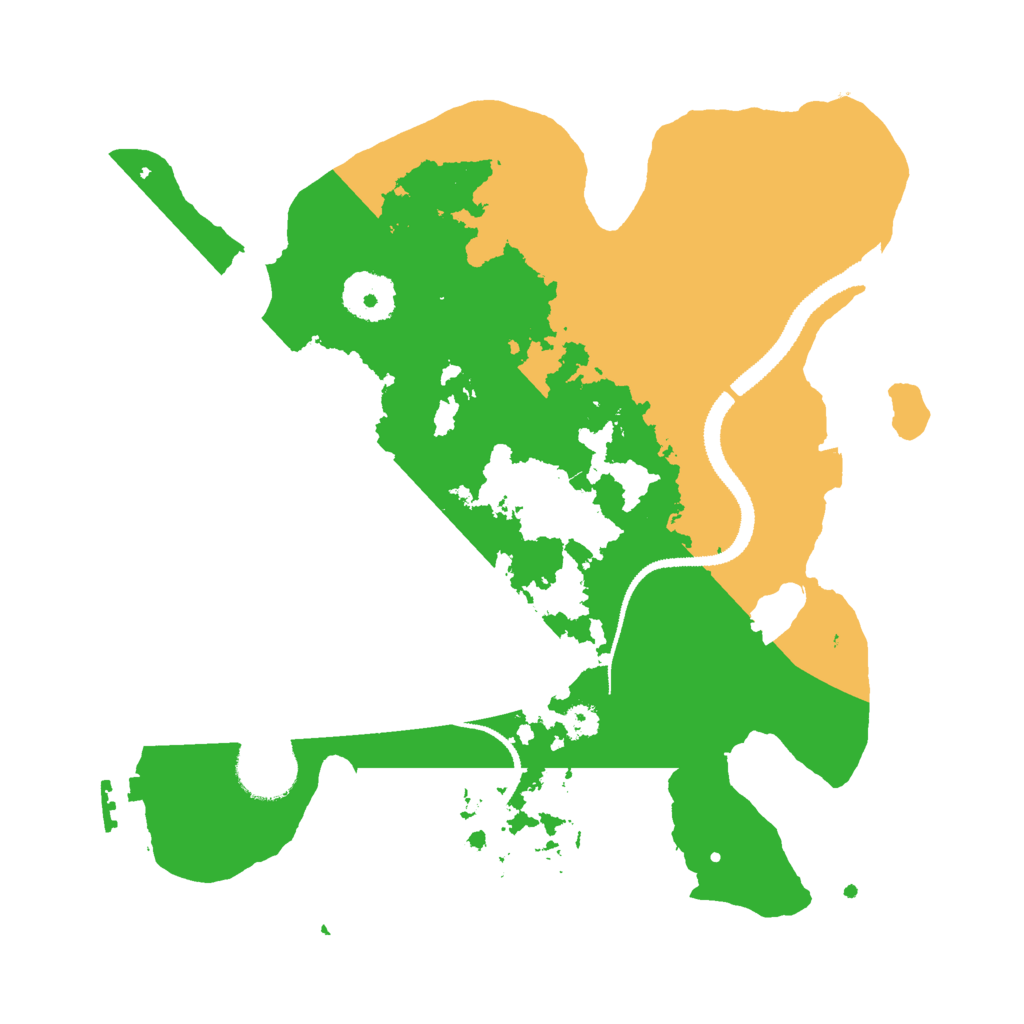 Biome Rust Map: Procedural Map, Size: 3000, Seed: 400700937