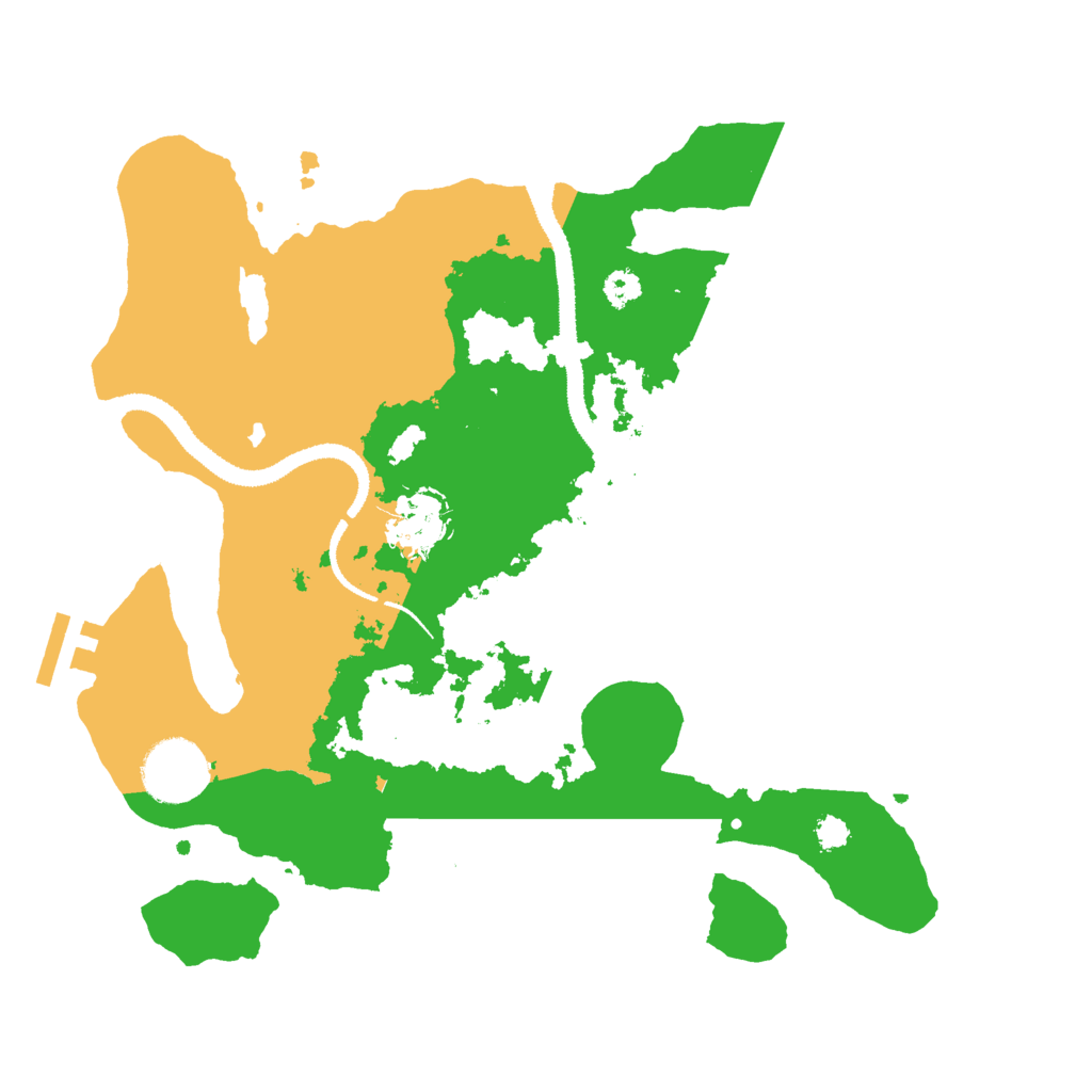 Biome Rust Map: Procedural Map, Size: 3000, Seed: 95722
