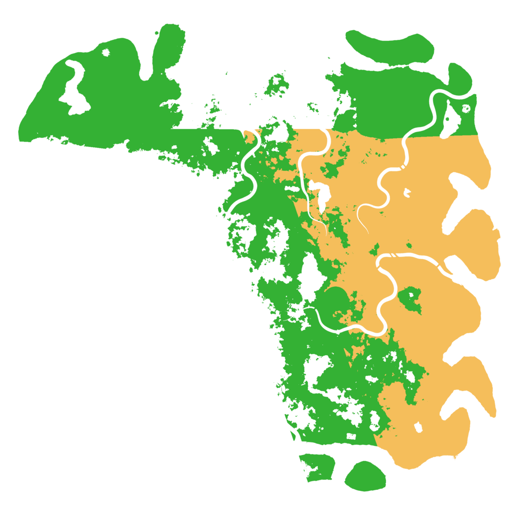 Biome Rust Map: Procedural Map, Size: 6000, Seed: 1070338922