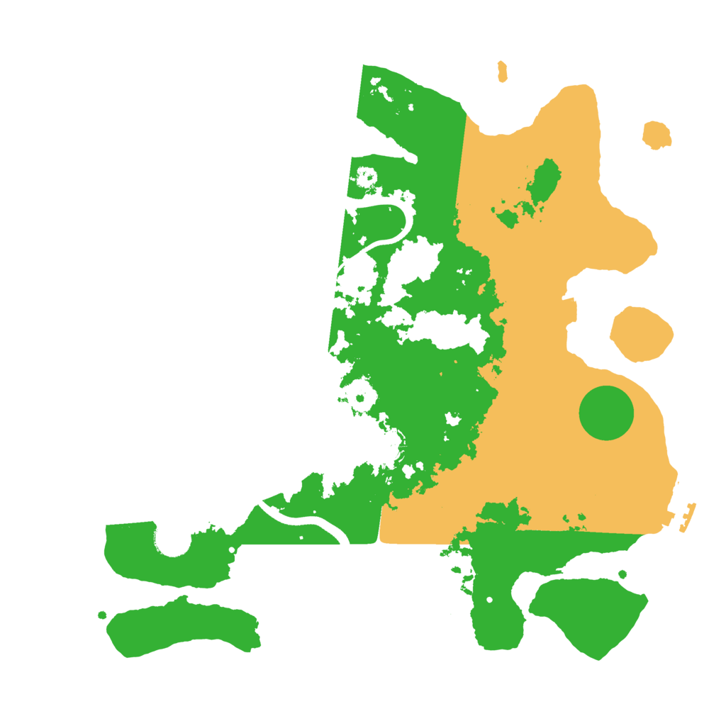 Biome Rust Map: Procedural Map, Size: 3500, Seed: 88001724