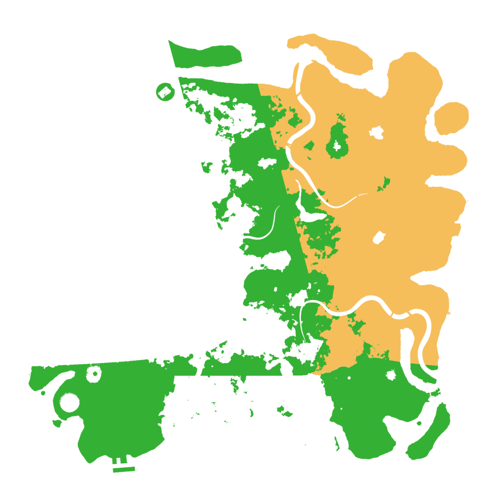 Biome Rust Map: Procedural Map, Size: 4600, Seed: 2147481671