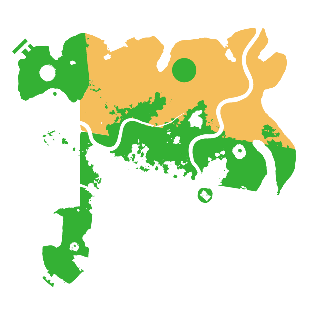 Biome Rust Map: Procedural Map, Size: 3500, Seed: 1093958249