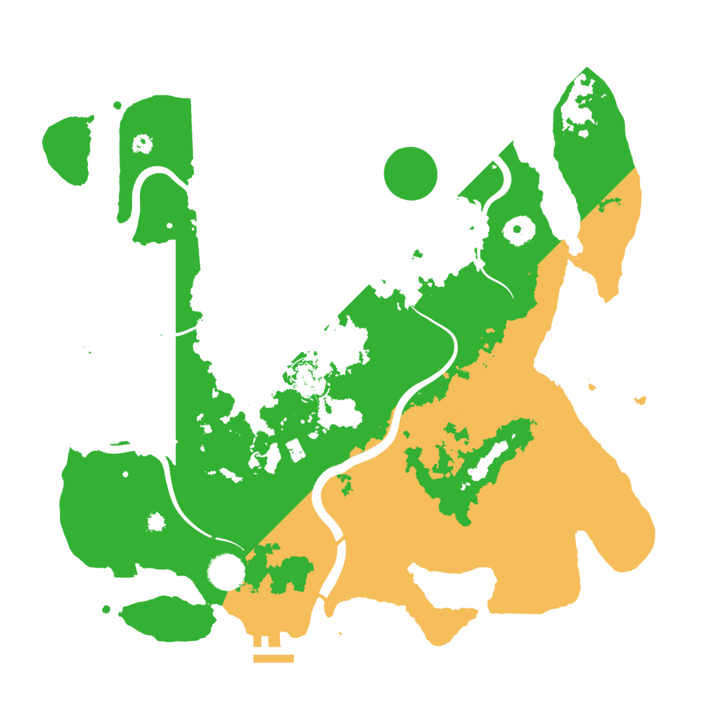 Biome Rust Map: Procedural Map, Size: 3500, Seed: 1496139203