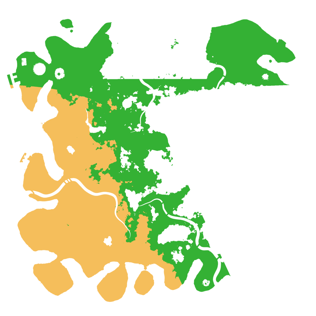 Biome Rust Map: Procedural Map, Size: 4500, Seed: 2118198487