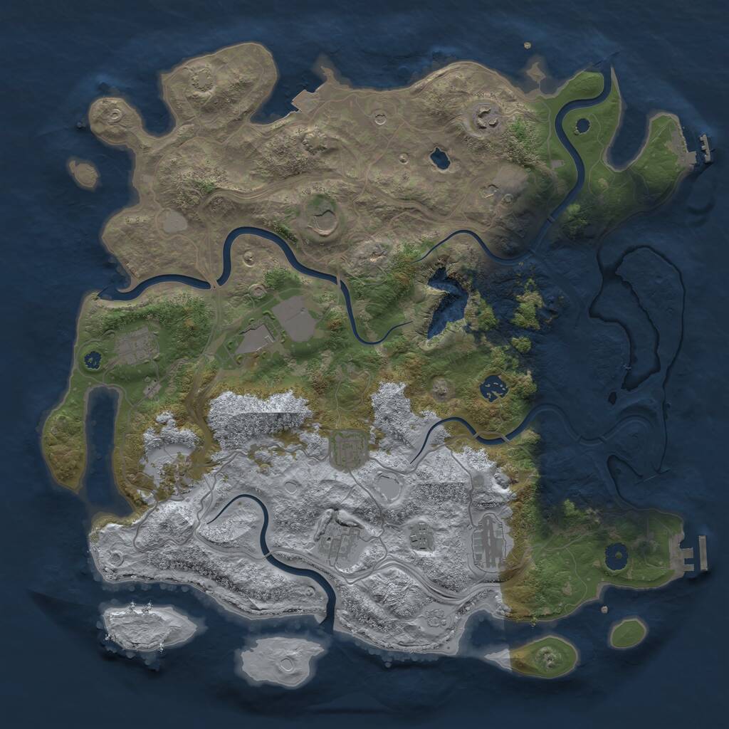 Rust Map: Procedural Map, Size: 4250, Seed: 1770226562, 17 Monuments