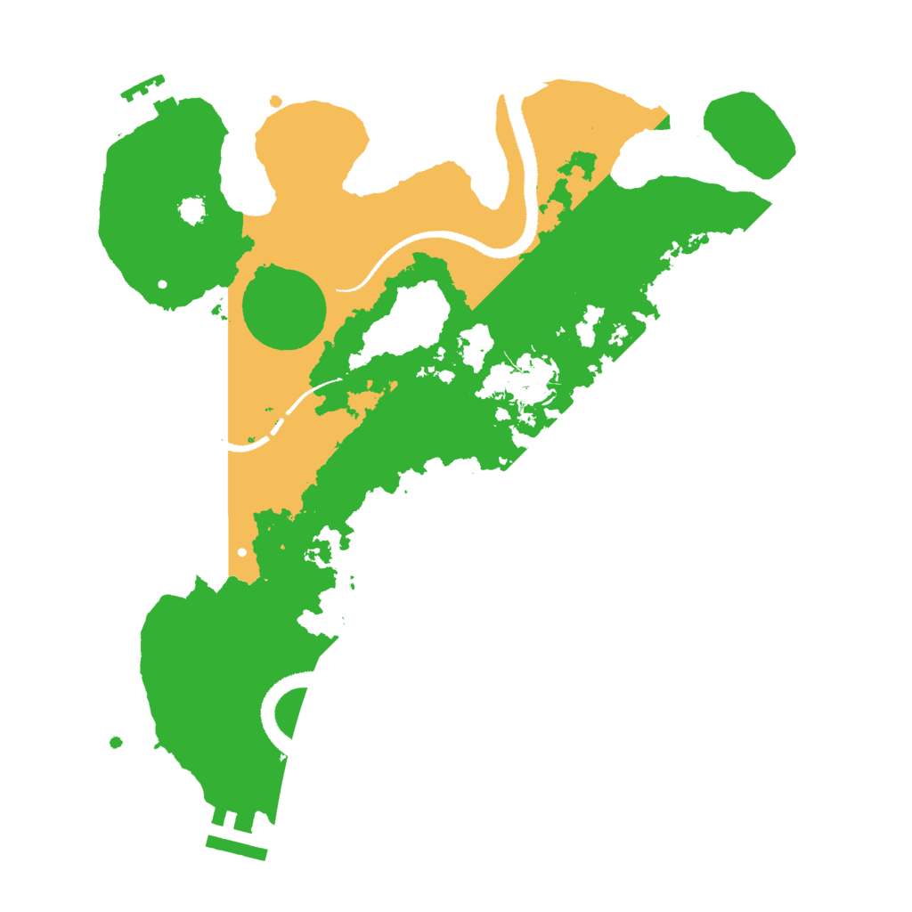 Biome Rust Map: Procedural Map, Size: 3000, Seed: 424704197