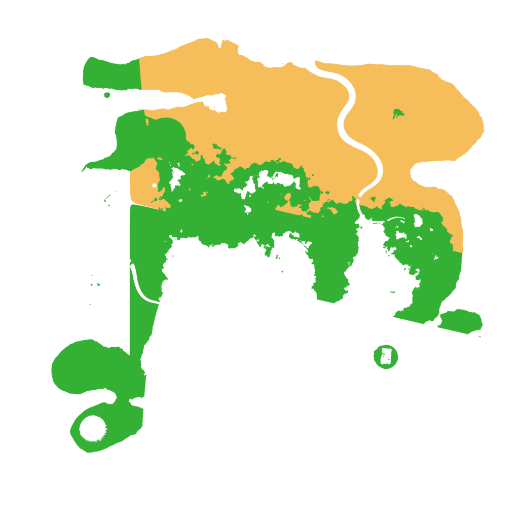Biome Rust Map: Procedural Map, Size: 3500, Seed: 91211295