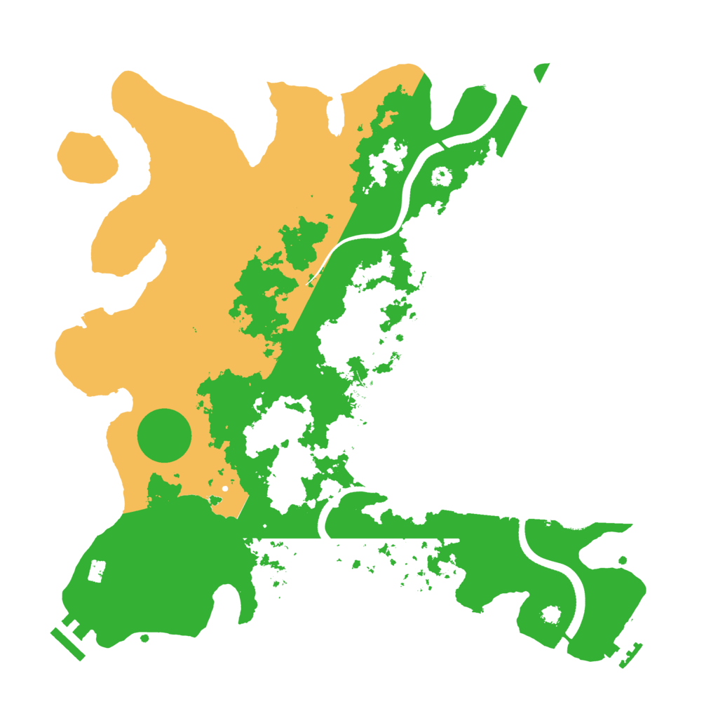 Biome Rust Map: Procedural Map, Size: 3500, Seed: 2670