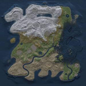 Thumbnail Rust Map: Procedural Map, Size: 3750, Seed: 167959647, 17 Monuments