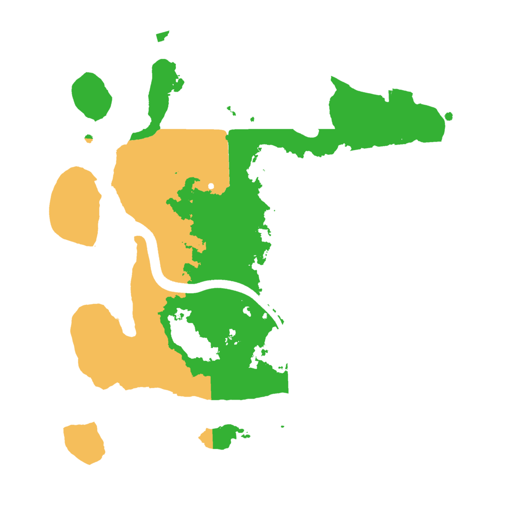 Biome Rust Map: Procedural Map, Size: 2500, Seed: 1304699293