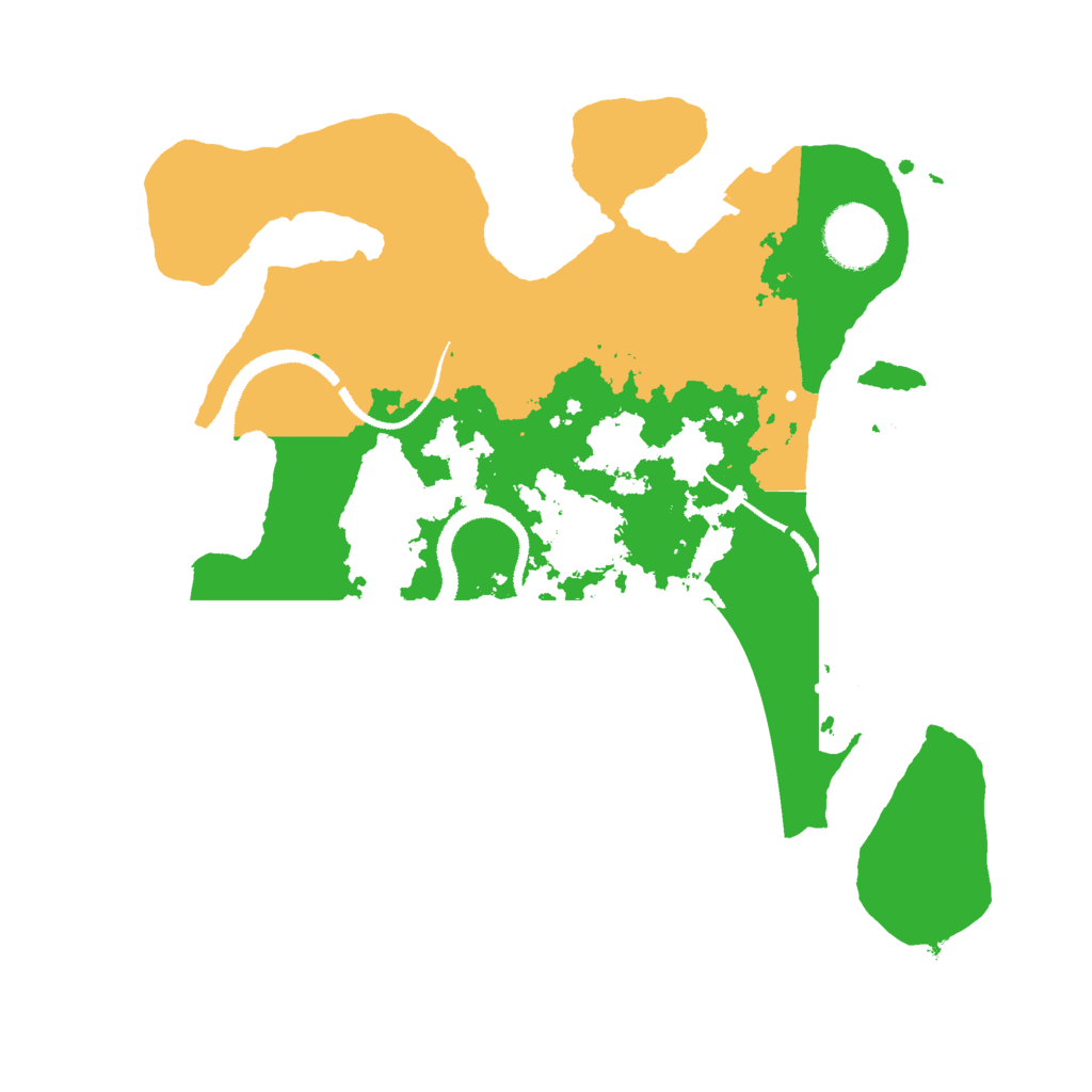 Biome Rust Map: Procedural Map, Size: 3000, Seed: 93835