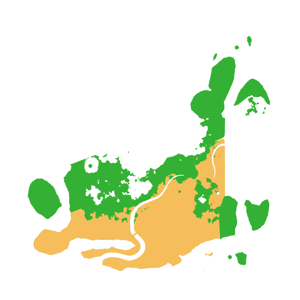 Biome Rust Map: Procedural Map, Size: 3000, Seed: 1818451