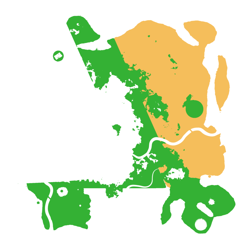 Biome Rust Map: Procedural Map, Size: 3750, Seed: 1334240515
