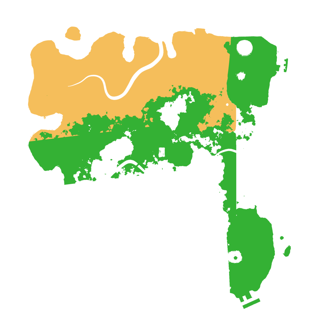 Biome Rust Map: Procedural Map, Size: 3500, Seed: 630935835