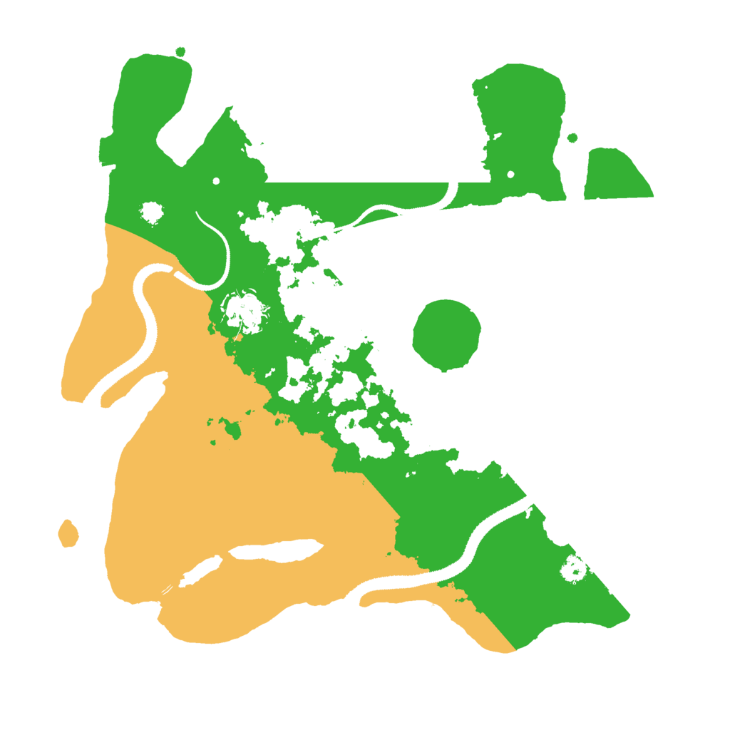 Biome Rust Map: Procedural Map, Size: 3000, Seed: 43662