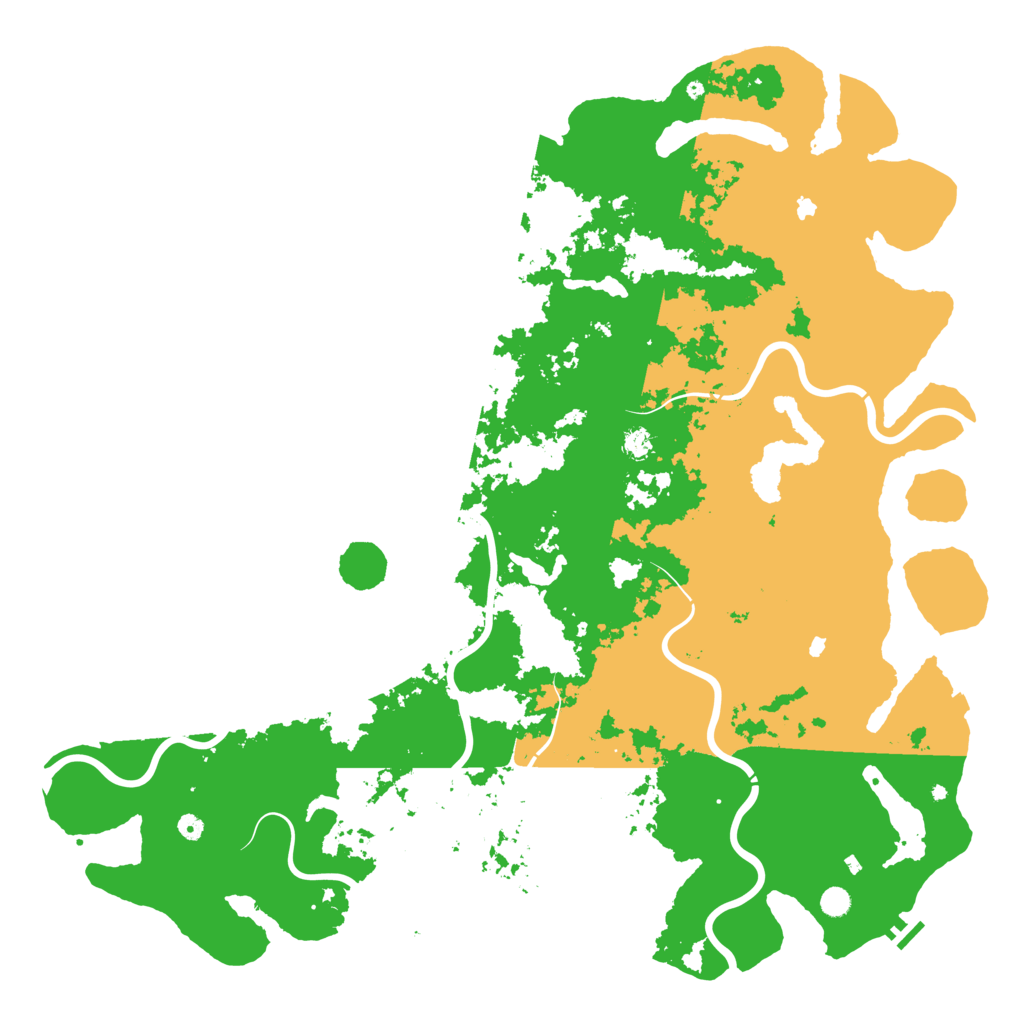 Biome Rust Map: Procedural Map, Size: 6000, Seed: 1423491340