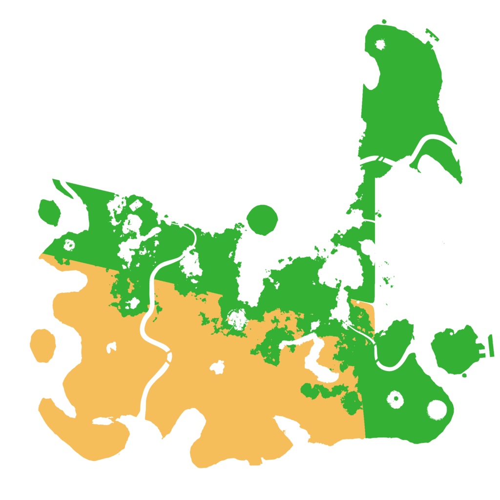 Biome Rust Map: Procedural Map, Size: 4500, Seed: 19991002