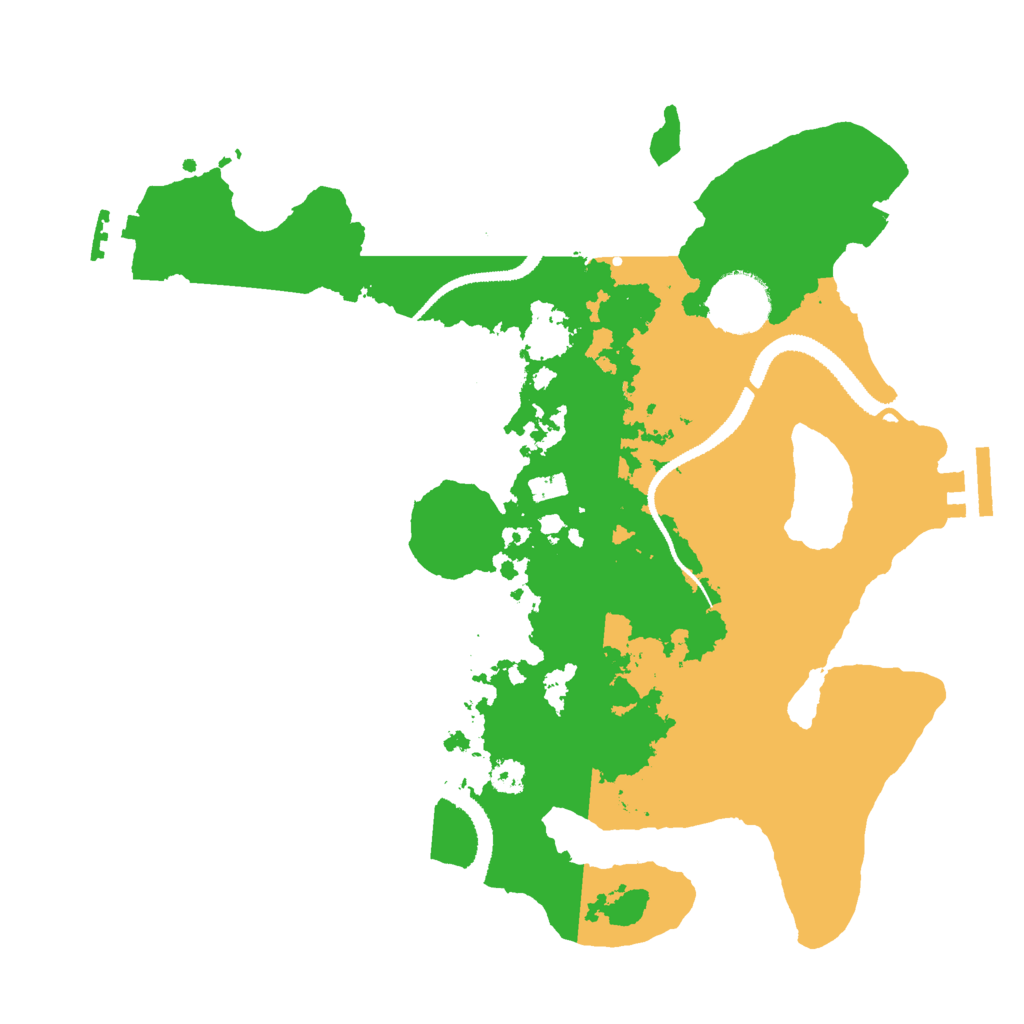 Biome Rust Map: Procedural Map, Size: 3000, Seed: 1219779925