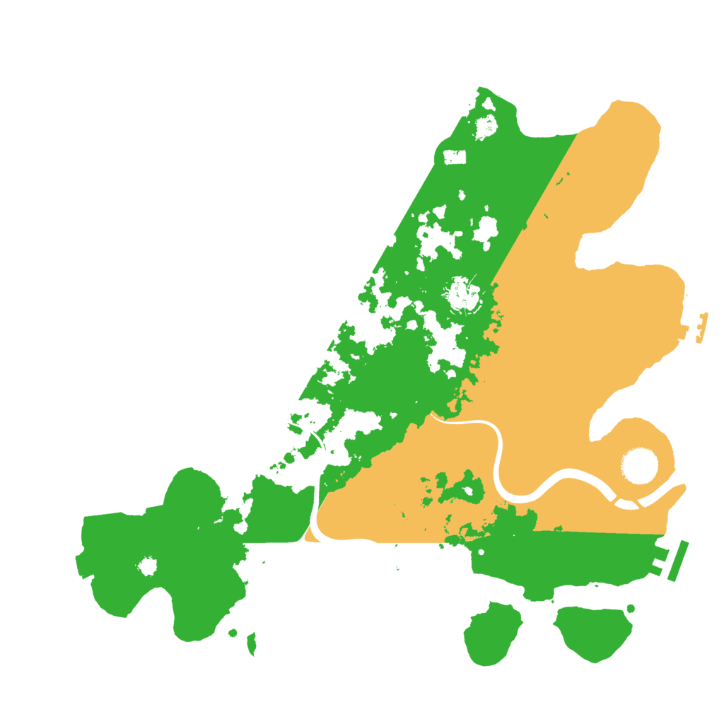 Biome Rust Map: Procedural Map, Size: 3500, Seed: 777999333