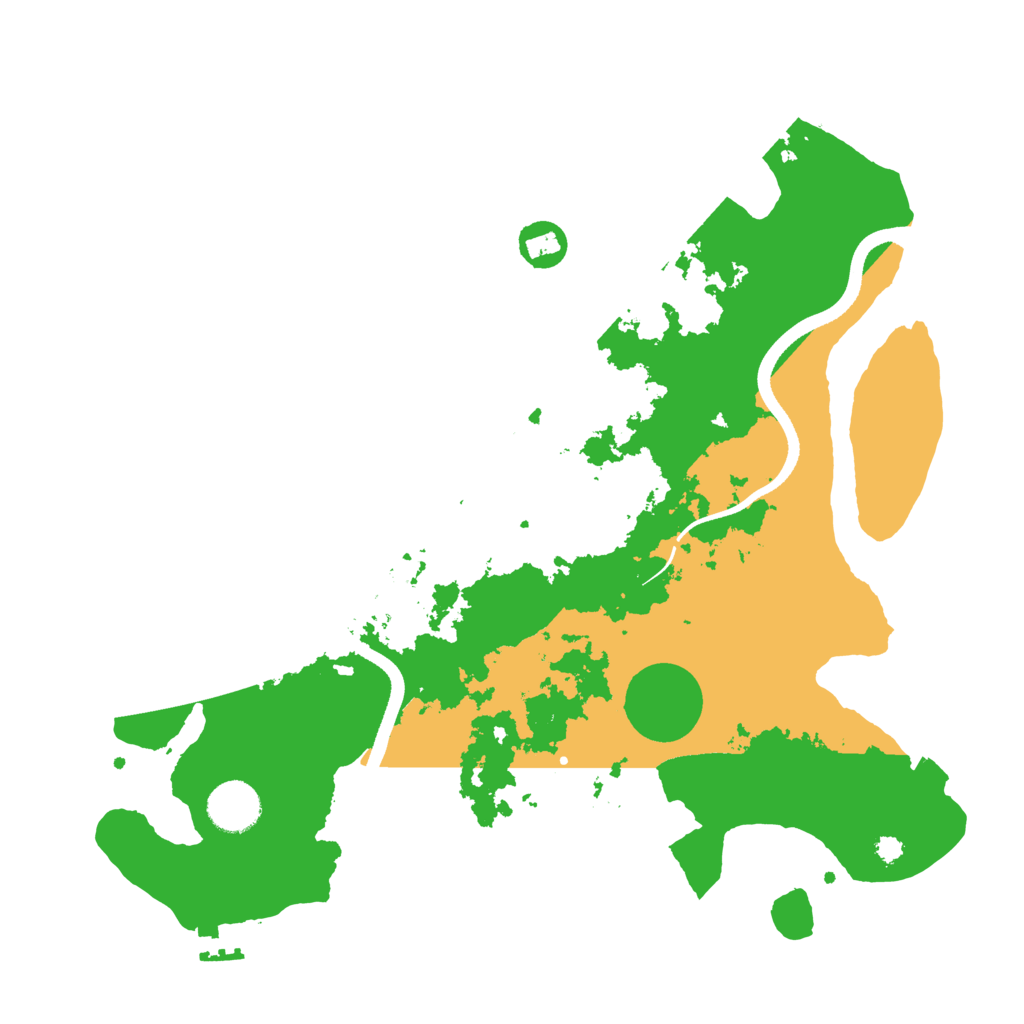 Biome Rust Map: Procedural Map, Size: 3500, Seed: 31940