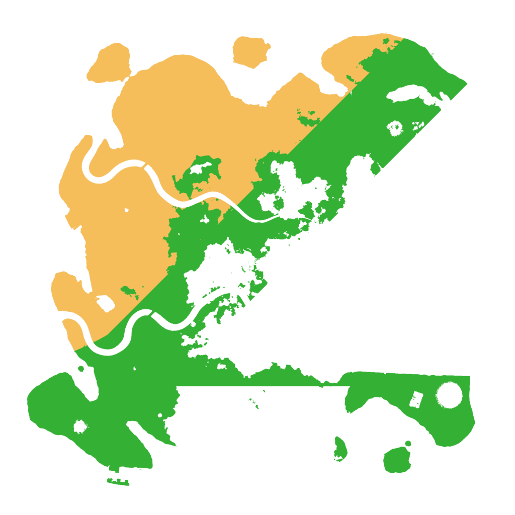 Biome Rust Map: Procedural Map, Size: 3500, Seed: 746677000