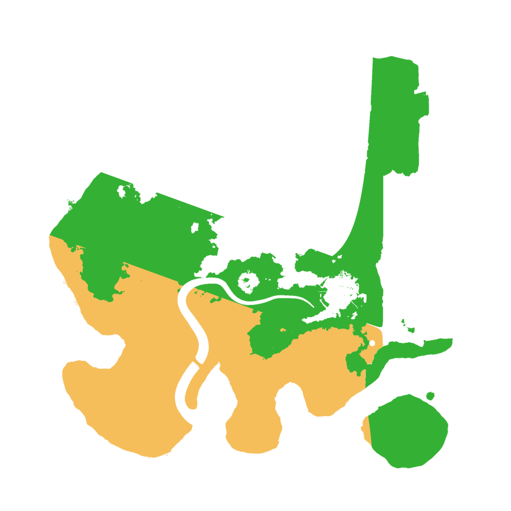 Biome Rust Map: Procedural Map, Size: 2500, Seed: 951387578