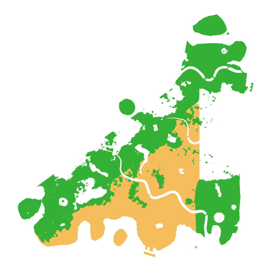 Biome Rust Map: Procedural Map, Size: 4500, Seed: 2045240738