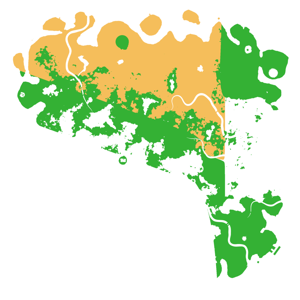 Biome Rust Map: Procedural Map, Size: 6000, Seed: 971938811