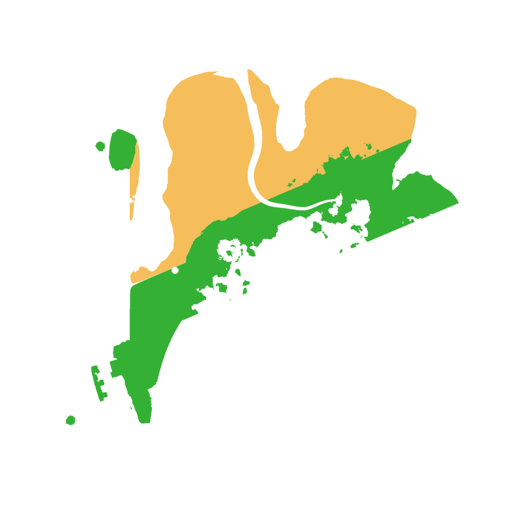 Biome Rust Map: Procedural Map, Size: 2200, Seed: 1596285579