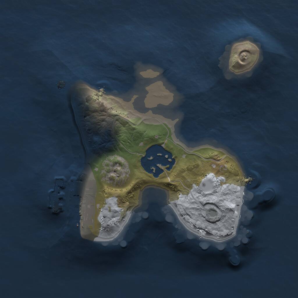 Rust Map: Procedural Map, Size: 1450, Seed: 1993580159, 3 Monuments