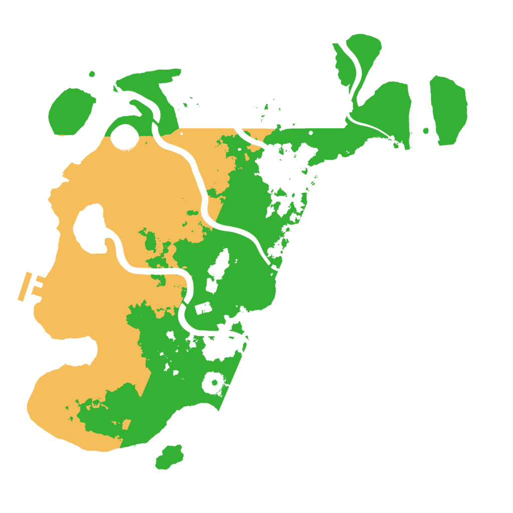 Biome Rust Map: Procedural Map, Size: 3500, Seed: 1754438817