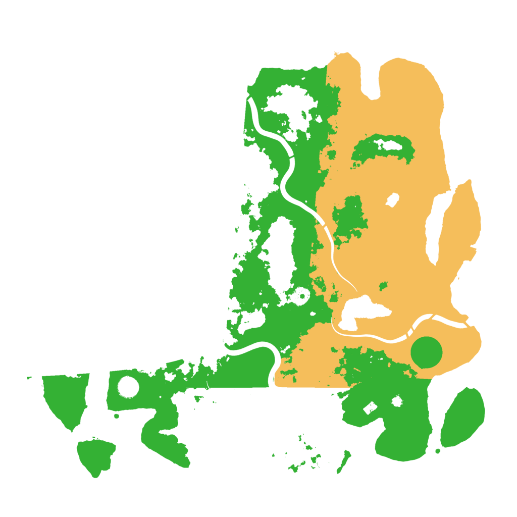 Biome Rust Map: Procedural Map, Size: 4300, Seed: 95983803