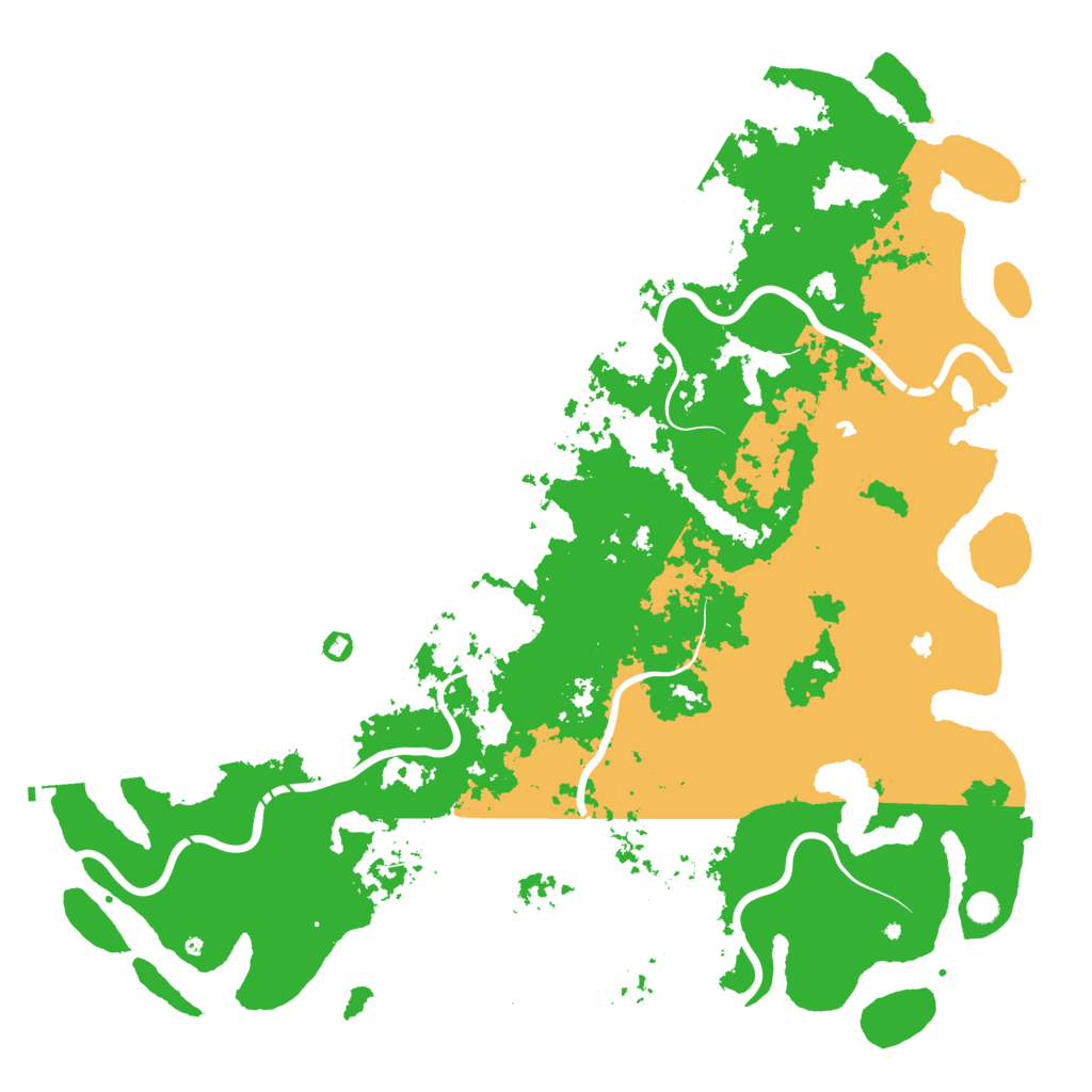 Biome Rust Map: Procedural Map, Size: 6000, Seed: 545322