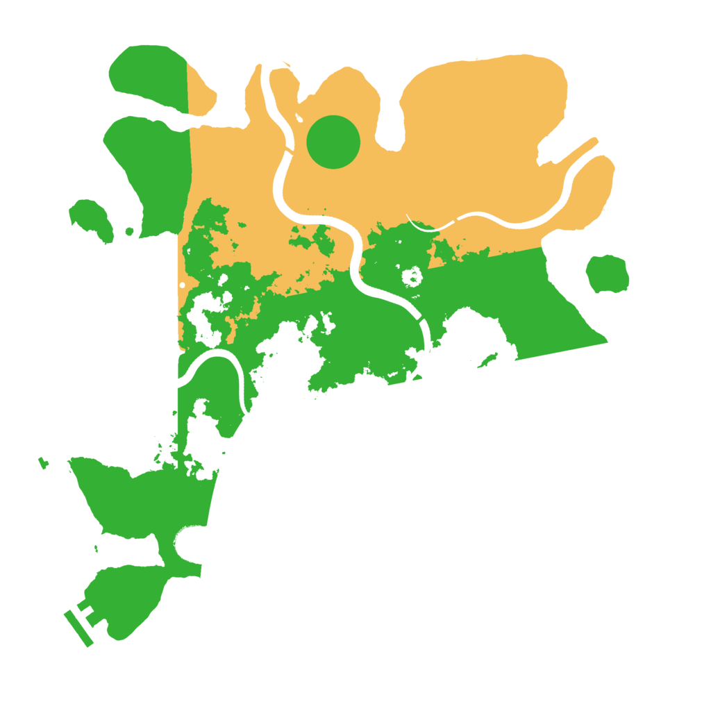 Biome Rust Map: Procedural Map, Size: 3500, Seed: 1062869171
