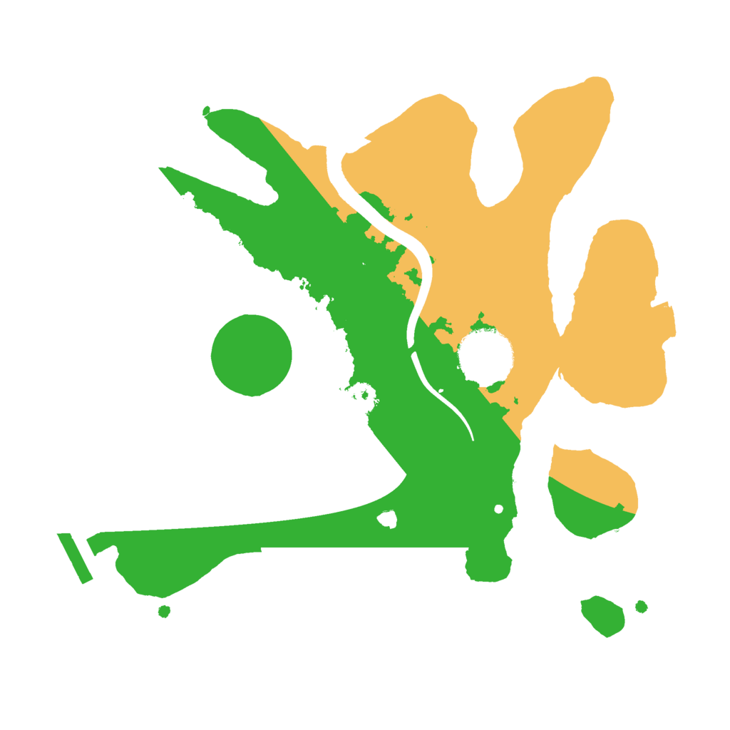 Biome Rust Map: Procedural Map, Size: 2400, Seed: 787584221