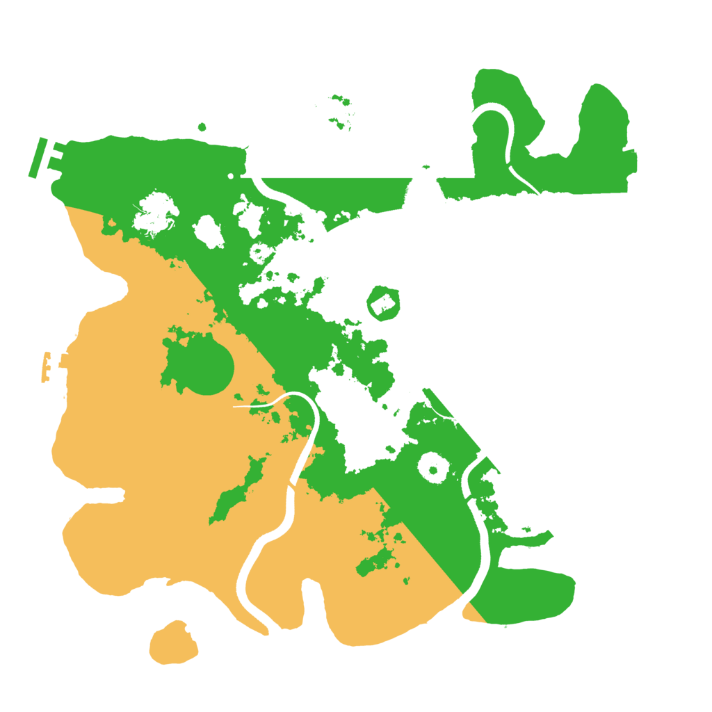Biome Rust Map: Procedural Map, Size: 3500, Seed: 14914